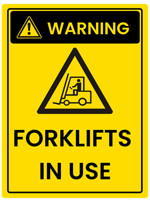 Forklift Warning Sign 2