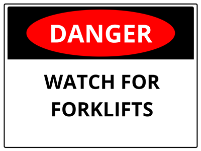 Forklift Watch Sign